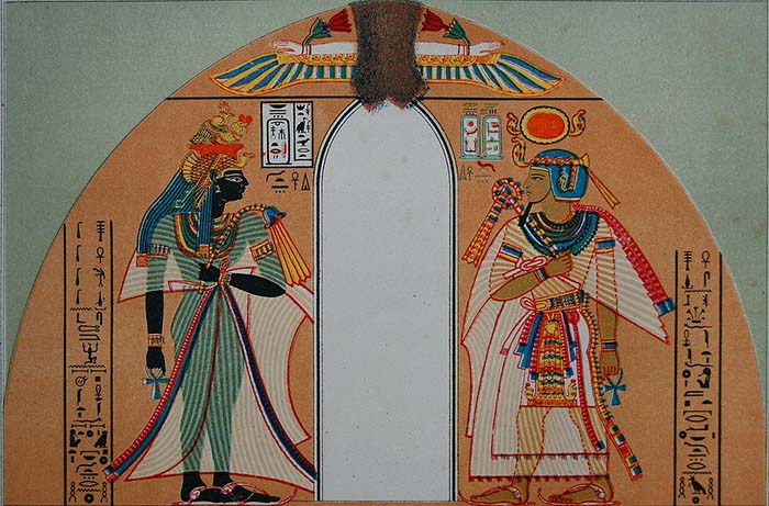 Representación de Amenhotep I y su madre