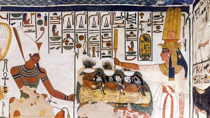 Atum y Nefertari