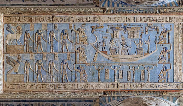 Techo Astronómico en el Templo de Dendera
