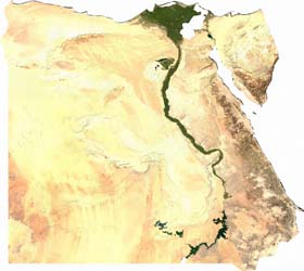 Imagen Satelital de Egipto