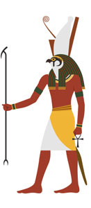 El dios Horus del Antiguo Egipto