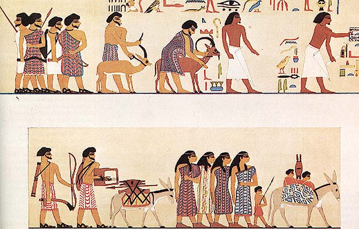 Hicsos entrando a Egipto