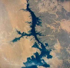 Mapa del río Nilo