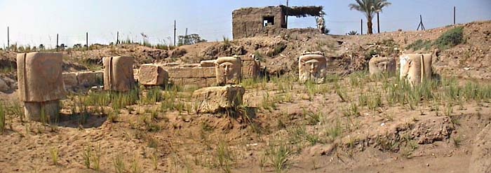 Ruinas del Templo de Hathor en Menfis