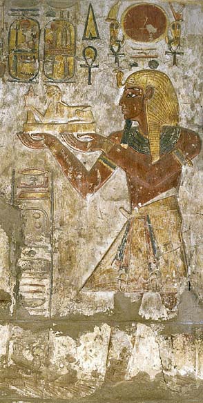 Representación de Ramsés III en Khonsu