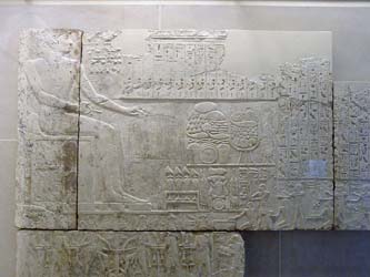 Relieves de Ramsés I en la Capilla de Abidos
