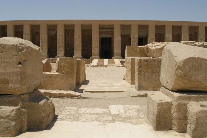 El templo de Seti I en Abydos