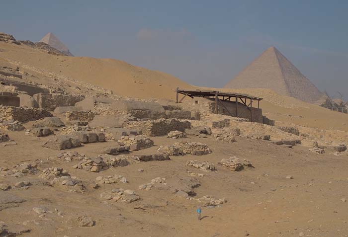 Restos del pueblo de los trabajadores en Giza